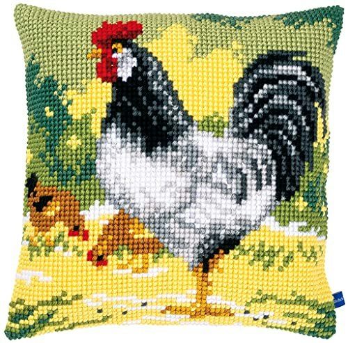 Vervaco White Rooster Counted Cross Stitch Kit: $42.01 Vervaco White Rooster Counted Cross Stitch Kit: $42.01