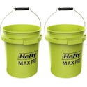 Hefty 5-Gallon Max Pro Heavy Duty Bucket 2-Pack for $12 + free shipping w/ $35