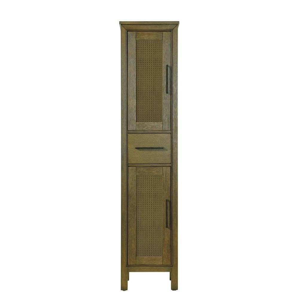 16" x 18" x 72" Brown Freestanding Linen Cabinet: $648 16" x 18" x 72" Brown Freestanding Linen Cabinet: $648