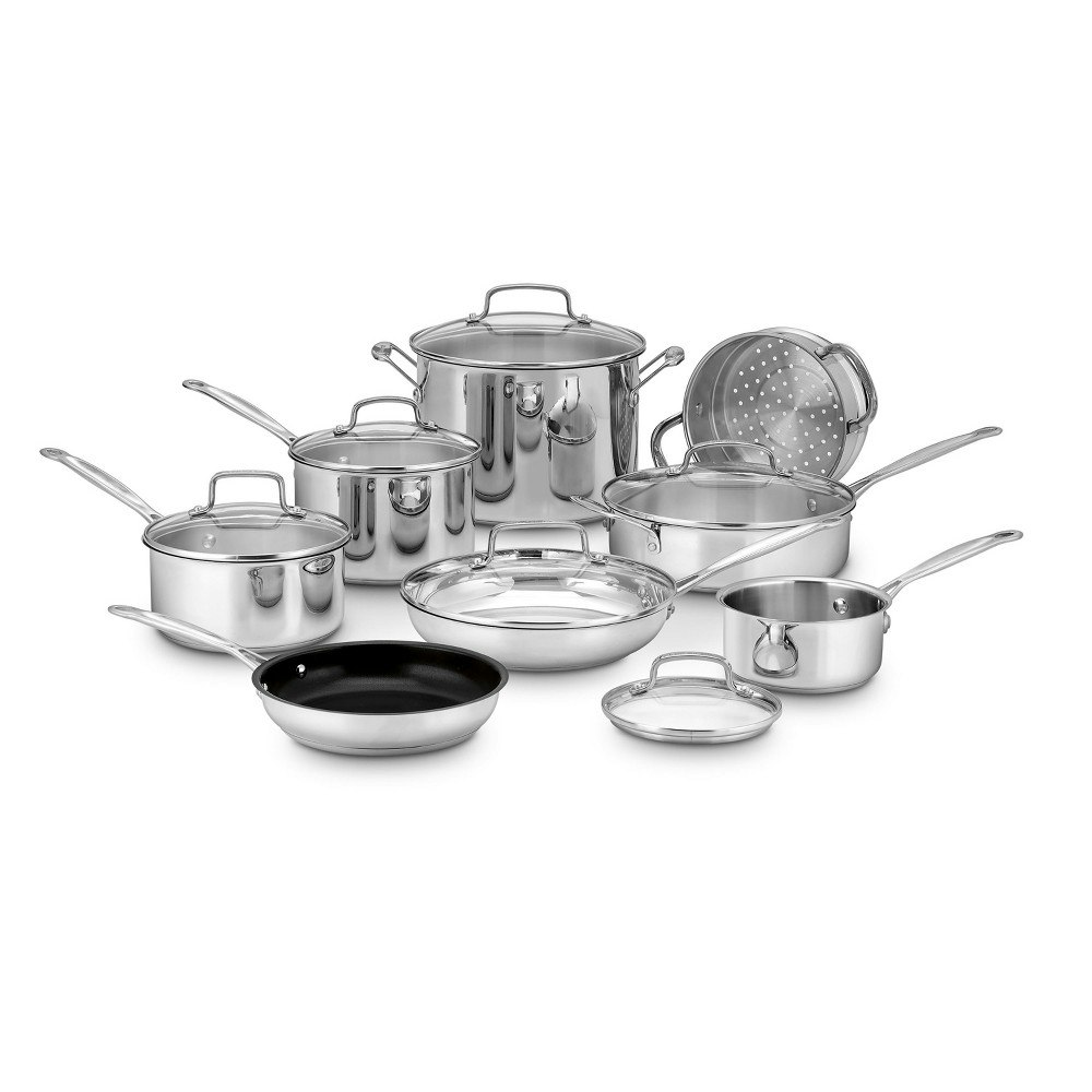 Cuisinart 14-Piece Chef's Classic Stainless Steel Cookware Set: $229.99 Cuisinart 14-Piece Chef's Classic Stainless Steel Cookware Set: $229.99