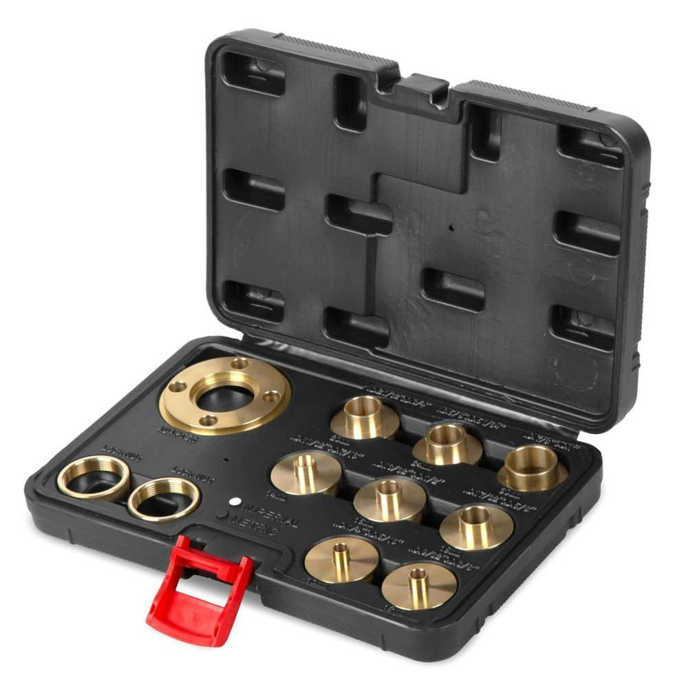 Solid Brass Router Template and Guide Bushing 11-Piece Kit: $34.99 Solid Brass Router Template and Guide Bushing 11-Piece Kit: $34.99