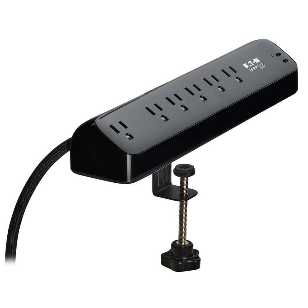 Protect It 10-Foot 6-Outlet 2 USB-A Desk Clamp Surge Protector: $53.58 Protect It 10-Foot 6-Outlet 2 USB-A Desk Clamp Surge Protector: $53.58