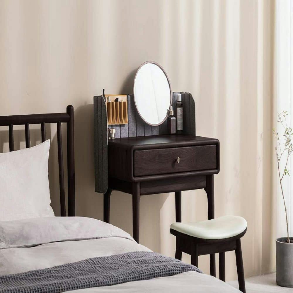 Brown Oak 18.12-Inch Makeup Vanity Stool: $173.99 Brown Oak 18.12-Inch Makeup Vanity Stool: $173.99