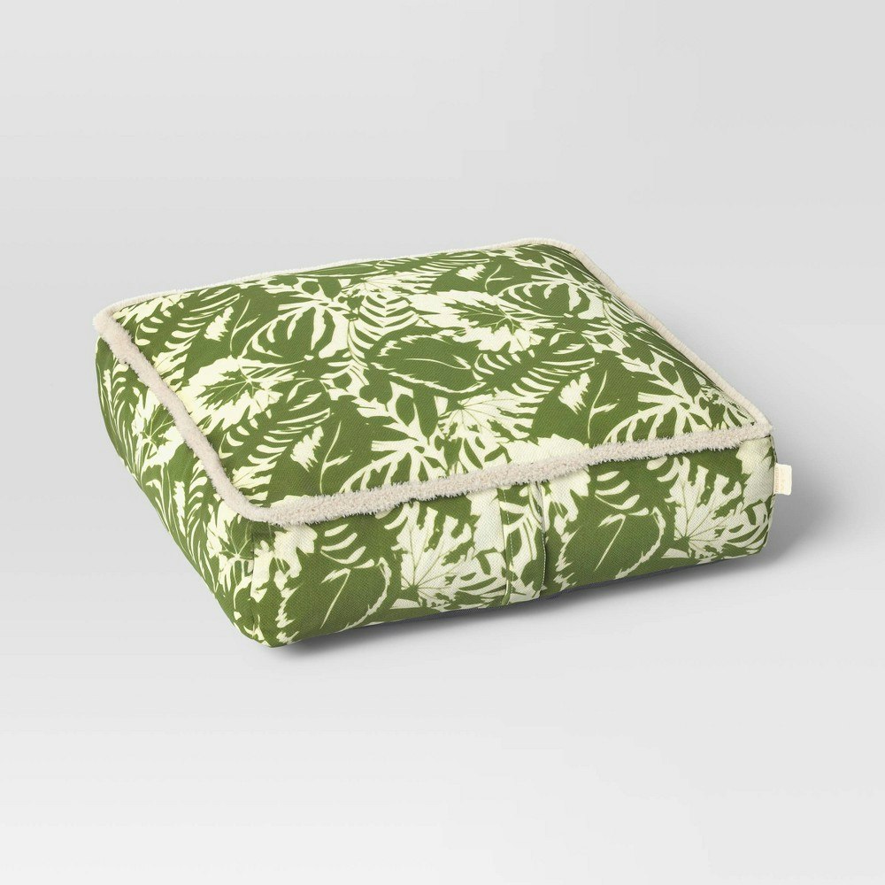 24"x6" Tropical Foliage Outdoor Patio Floor Cushion: $45 24"x6" Tropical Foliage Outdoor Patio Floor Cushion: $45