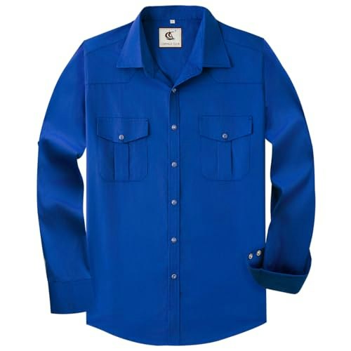 Coevals Club Men's Long Sleeve Western Snap Shirt: $25.49