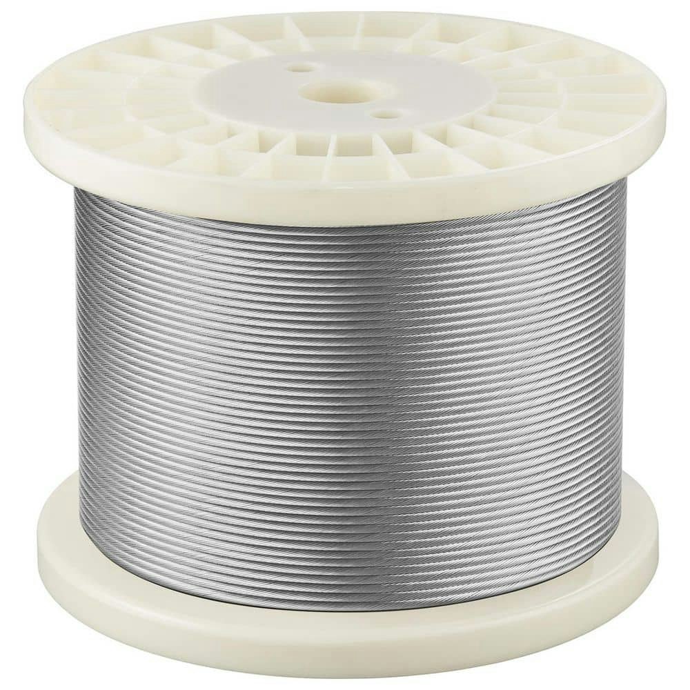 1/8" x 500' 316 Stainless Steel Wire Rope with Cutter: $81.99