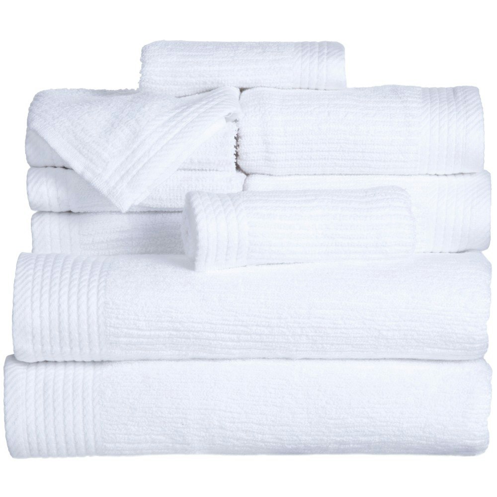 Yorkshire Home 10-Piece Cotton Bath Towel and Washcloth Set: $31.49