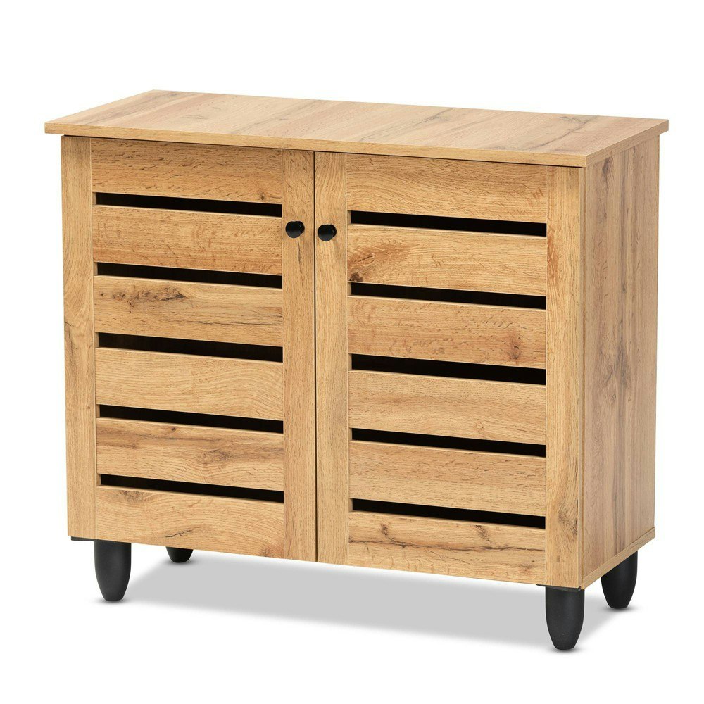 Baxton Studio Gisela 2-Door Wood Cabinet: $106.99