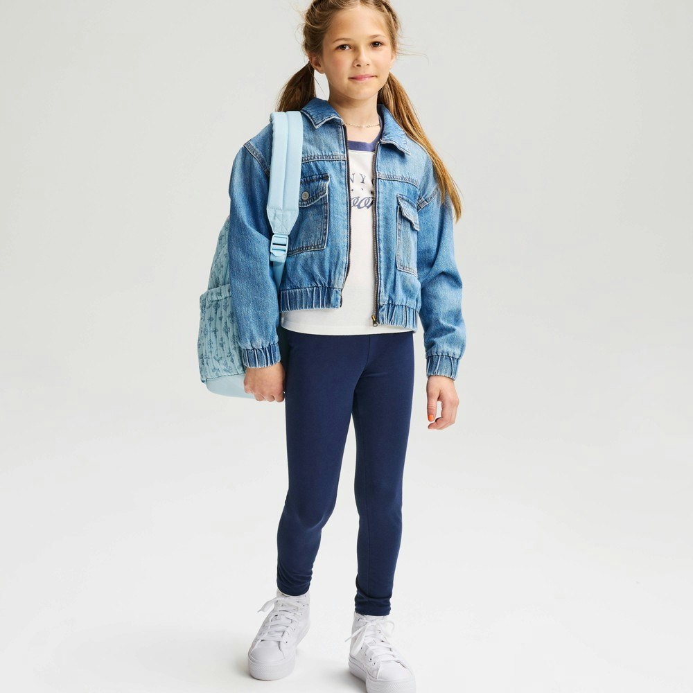 Cat & Jack Girls' Navy Leggings: $6