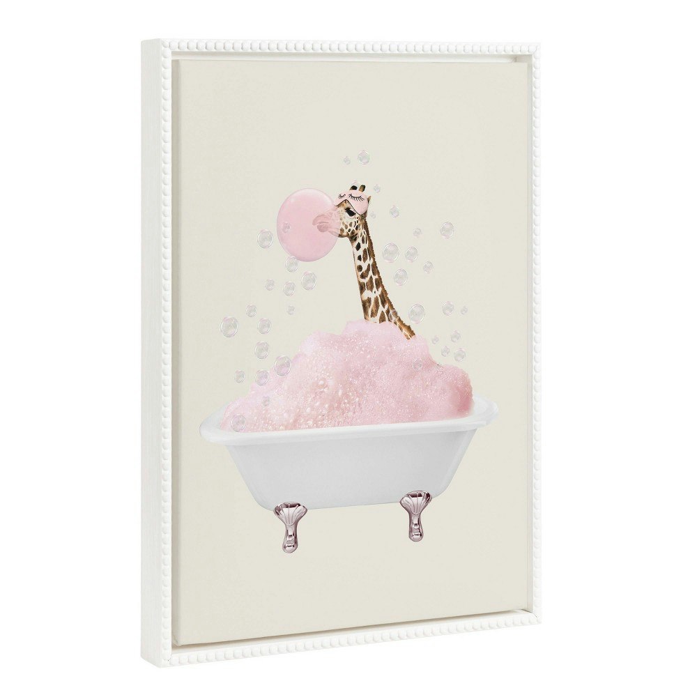 Sylvie 18"x24" Beaded Giraffe Taking a Bath Framed Canvas: $59.99 Sylvie 18"x24" Beaded Giraffe Taking a Bath Framed Canvas: $59.99