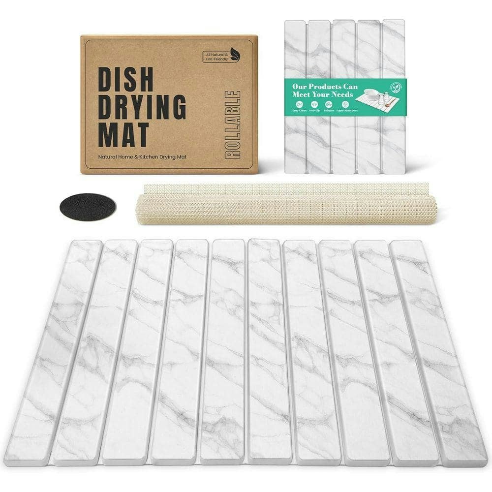 24x16-inch Diatomaceous Earth Stone Dish Drying Mat: $94.85 24x16-inch Diatomaceous Earth Stone Dish Drying Mat: $94.85