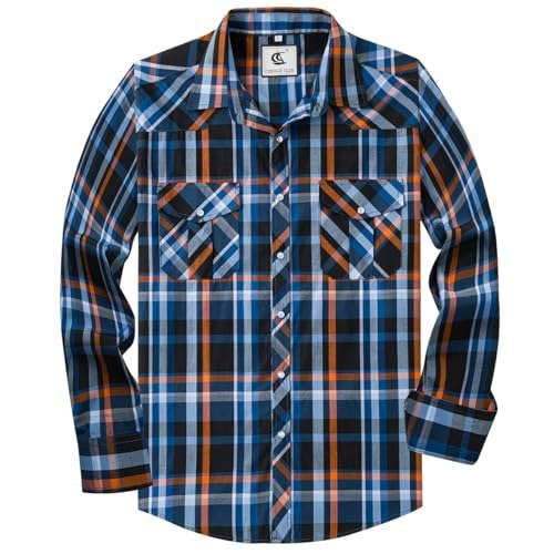 Coevals Club Men's Plaid Long Sleeve Western Snap Shirt: $25.49 Coevals Club Men's Plaid Long Sleeve Western Snap Shirt: $25.49