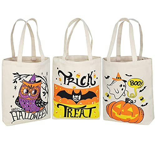 Joyin 13.75-inch Halloween Canvas Tote Bags 3-Pack: $11.04 Joyin 13.75-inch Halloween Canvas Tote Bags 3-Pack: $11.04