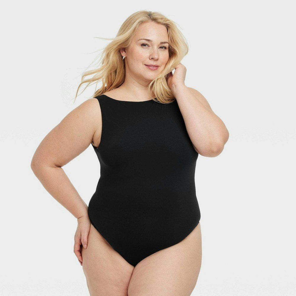 Auden Women's Luxe Stretch Boatneck Thong Bodysuit: $30 Auden Women's Luxe Stretch Boatneck Thong Bodysuit: $30