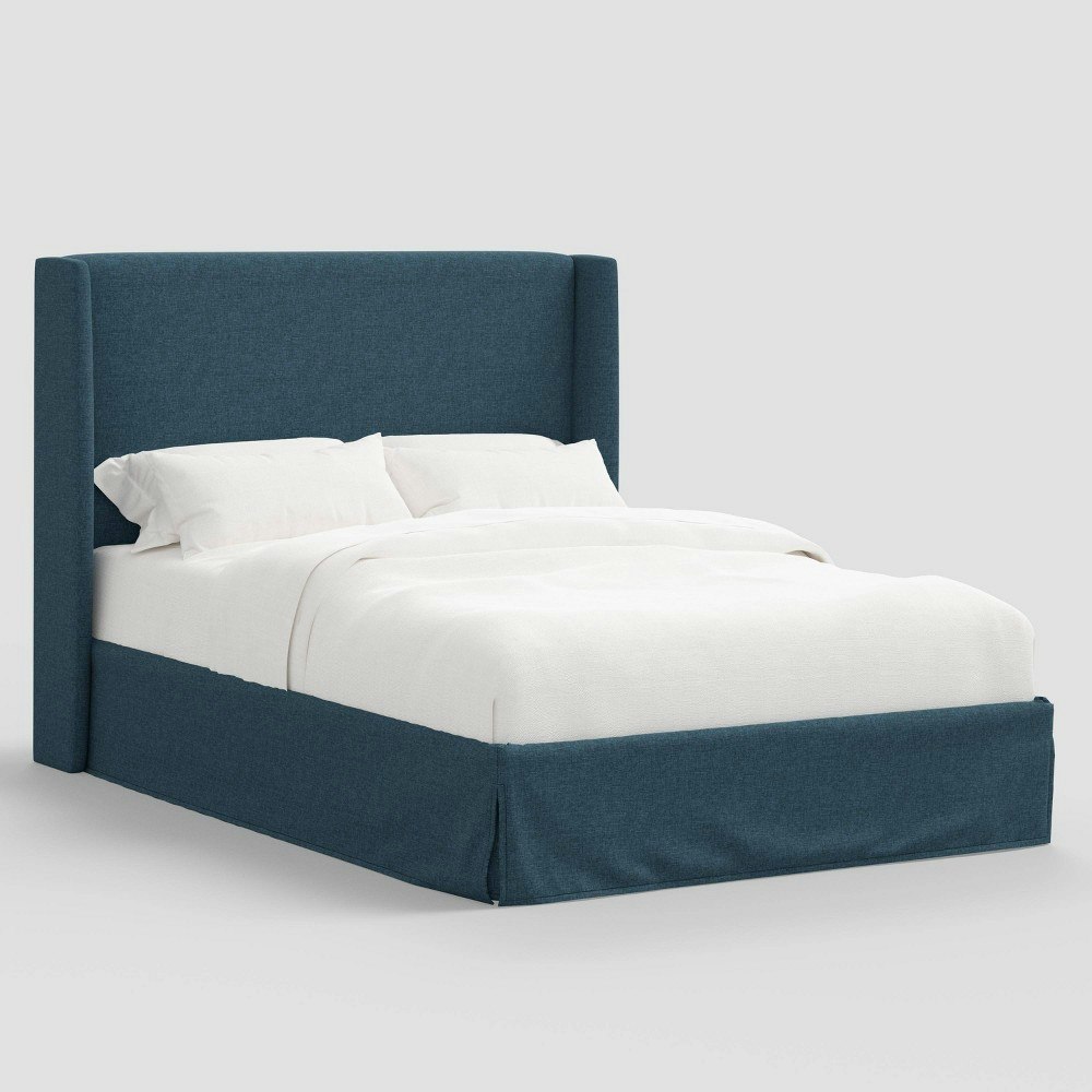 Threshold Nora California King Slipcovered Wingback Bed: $1,350 Threshold Nora California King Slipcovered Wingback Bed: $1,350