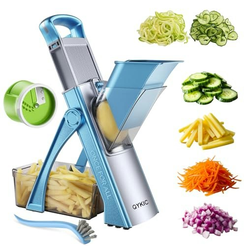 Qykic 7-in-1 Mandoline Slicer and Spiral Shredder: $39.99 Qykic 7-in-1 Mandoline Slicer and Spiral Shredder: $39.99