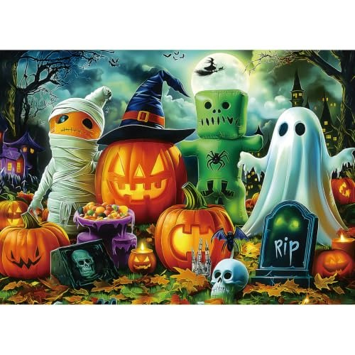 Mispuz Halloween 1,000-Piece Jigsaw Puzzle: $9.98