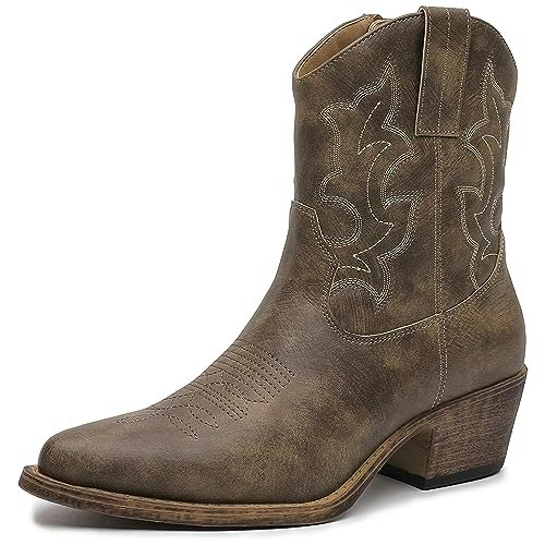 Globalwin Women's Embroidered Ankle Cowboy Boots: $27.97 Globalwin Women's Embroidered Ankle Cowboy Boots: $27.97