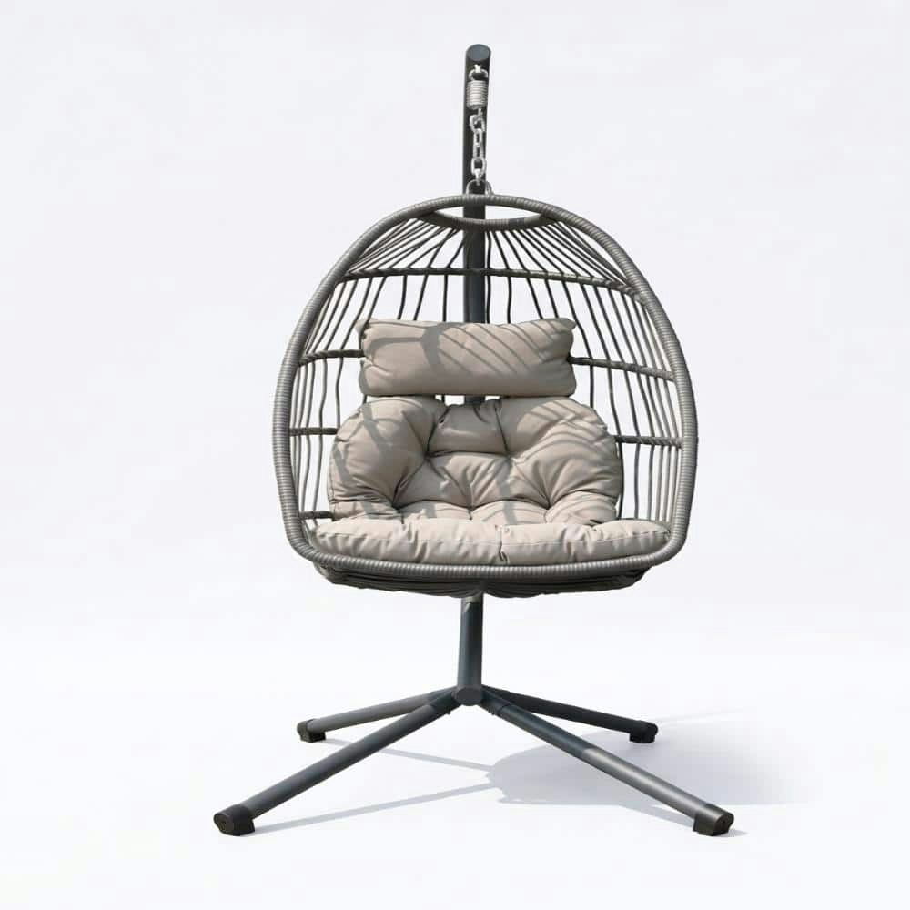 Outdoor Wicker Hanging Swing Chair with Cushion: $213.71 Outdoor Wicker Hanging Swing Chair with Cushion: $213.71