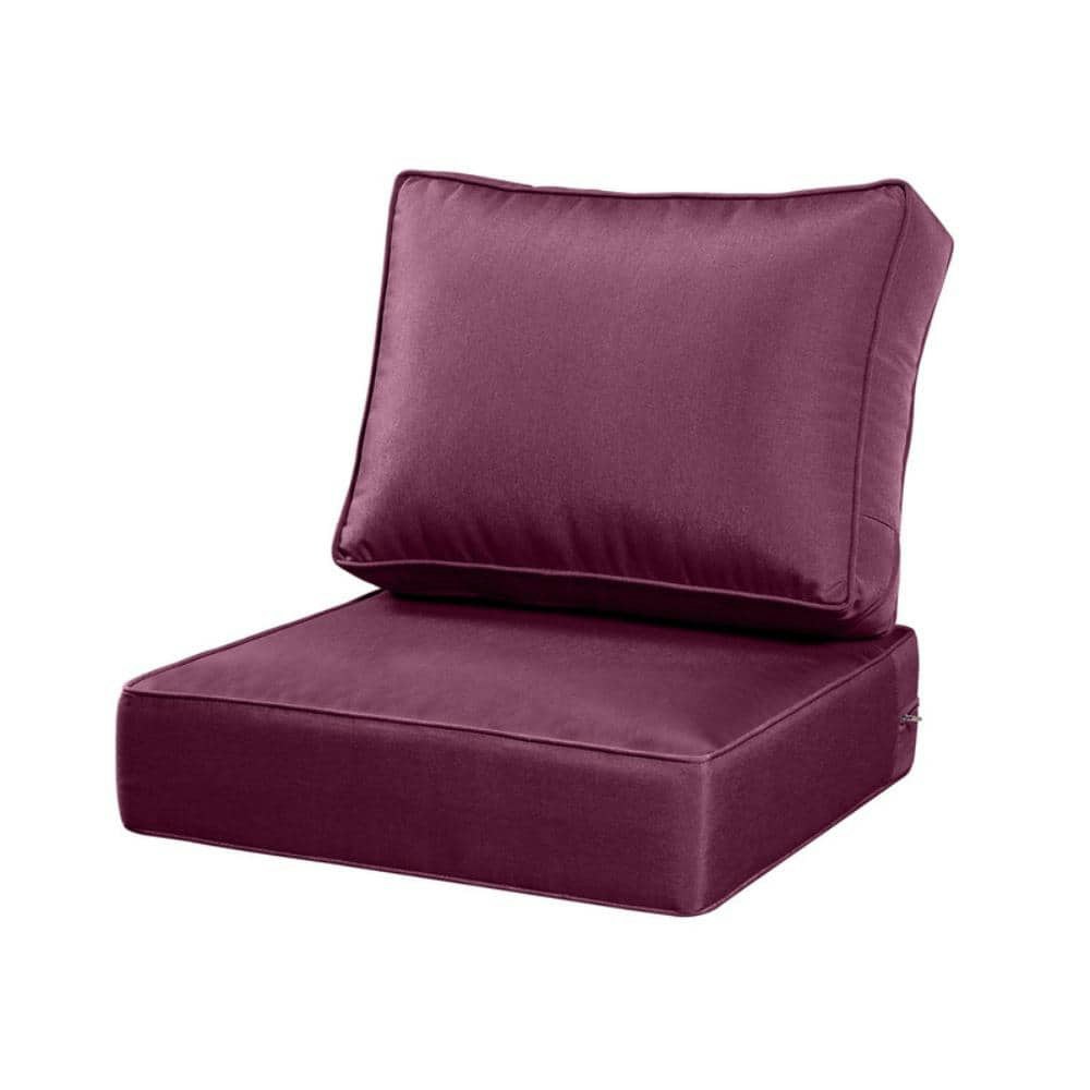 24x24-Inch Outdoor Deep Seat and Back Cushion Set: $97.99 24x24-Inch Outdoor Deep Seat and Back Cushion Set: $97.99