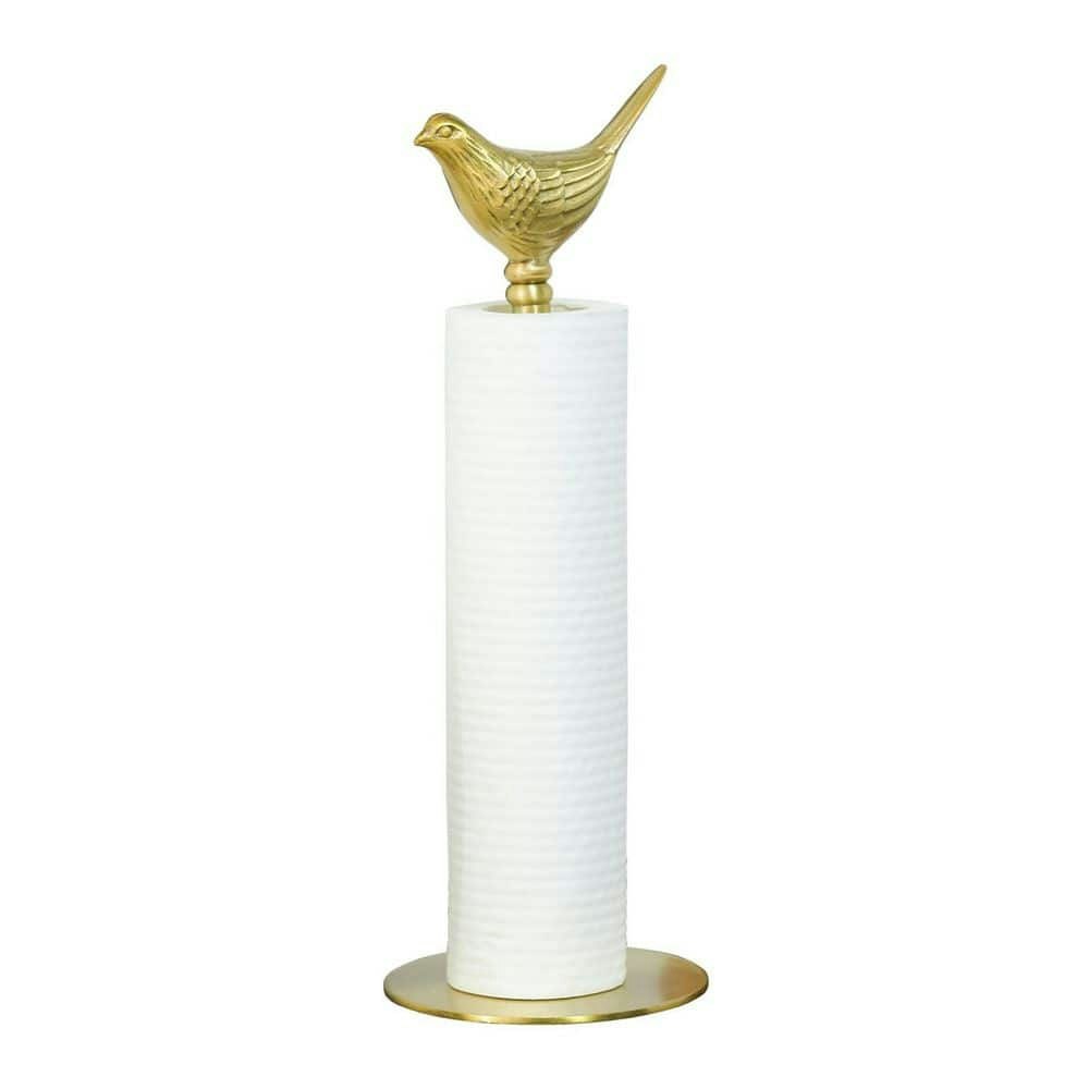 Gold Brass Countertop Paper Towel Holder: $86.47