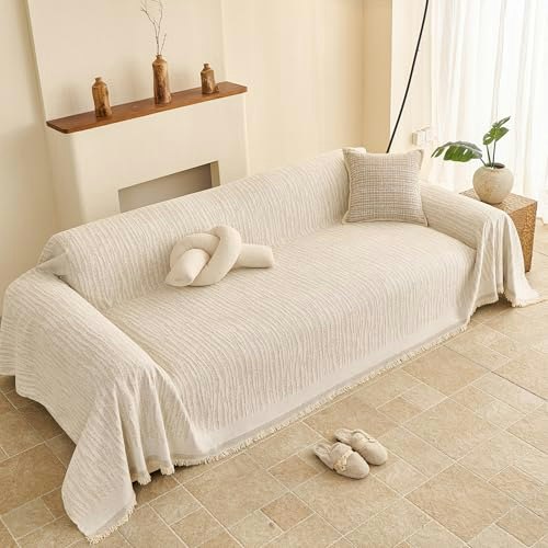 Kavikon 91"x150" Reversible Chenille Sectional Couch Cover: $59.49