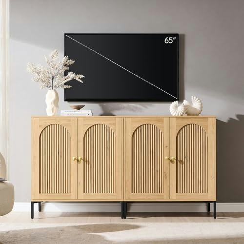 Ifbuy 62-inch Mid Century Modern TV Stand: $175.94 Ifbuy 62-inch Mid Century Modern TV Stand: $175.94