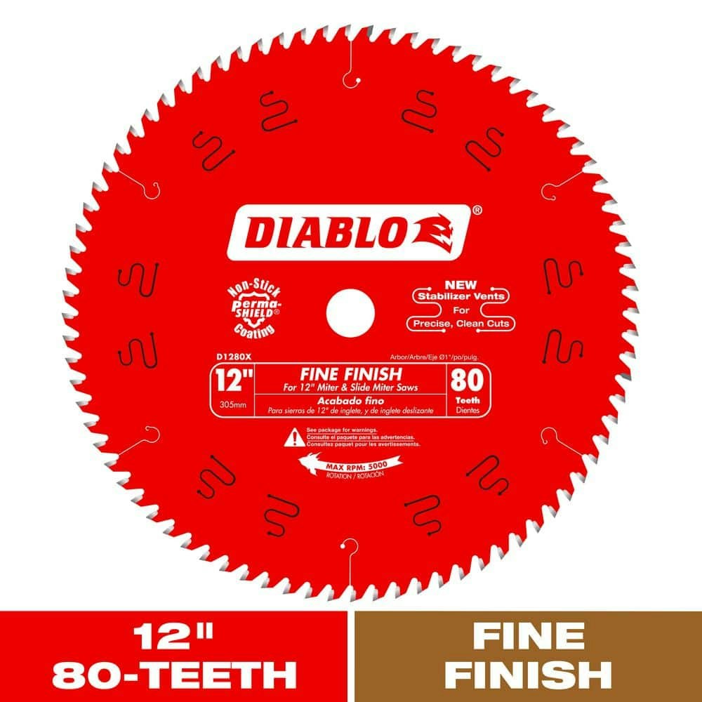 12-Inch 80-Tooth Fine Finish Saw Blade: $59.97