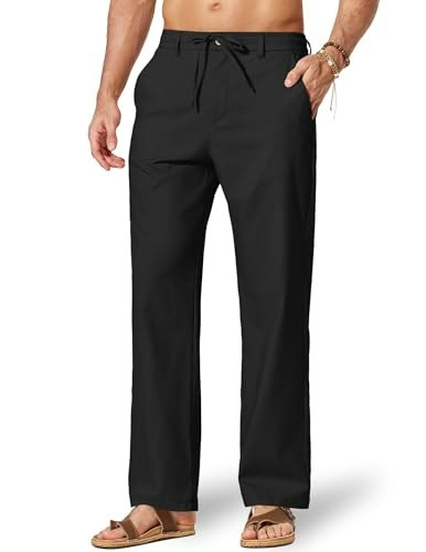 Coofandy Men's Cotton Linen Drawstring Pants: $27.99 Coofandy Men's Cotton Linen Drawstring Pants: $27.99