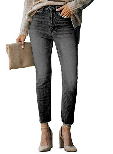Sidefeel Women's Skinny Frayed Ankle Denim Jeans: $31.44 Sidefeel Women's Skinny Frayed Ankle Denim Jeans: $31.44