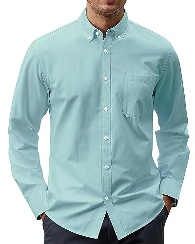 J.VER Men's Long Sleeve Oxford Dress Shirt: $19.99
