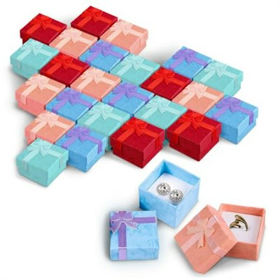 Tesorrio Ring Gift Boxes 24-Pack for $8 + free shipping w/ Prime