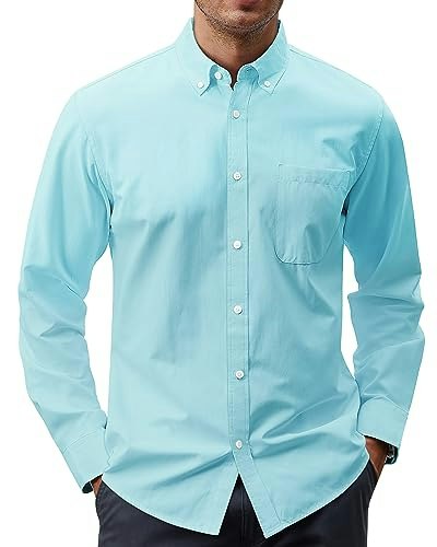J.VER Men's Classic Oxford Long Sleeve Button Down Shirt: $19.19