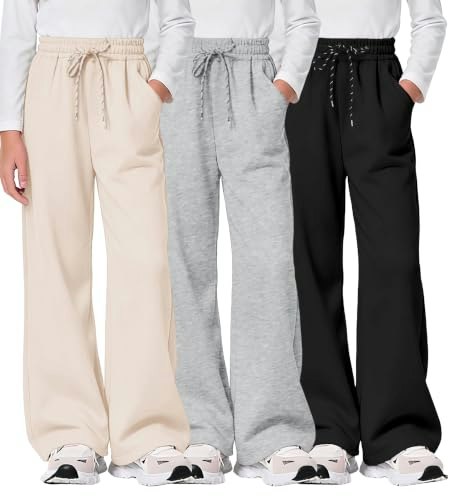 Hvididan Girls Straight Leg Sweatpants 3-Pack: $36.54 Hvididan Girls Straight Leg Sweatpants 3-Pack: $36.54