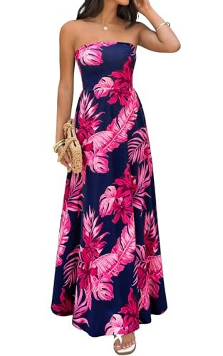 Prettygarden Strapless Floral A-Line Dress: $23.98 Prettygarden Strapless Floral A-Line Dress: $23.98