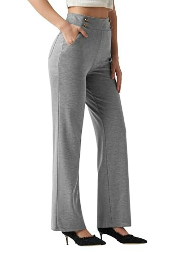 Willit Women's High Waisted Wide Leg Dress Pants: $39.09