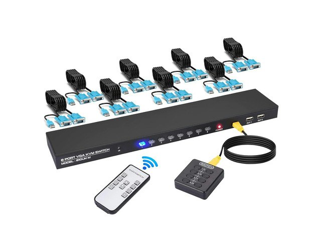 8-Port VGA USB KVM Switch: $104.64