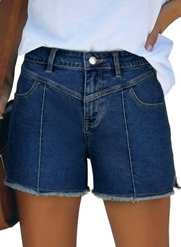 Astylish Women's High-Waisted Stretch Denim Shorts: $22.49 Astylish Women's High-Waisted Stretch Denim Shorts: $22.49