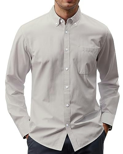 J.VER Men's Cotton Long Sleeve Oxford Dress Shirt: $18.39 J.VER Men's Cotton Long Sleeve Oxford Dress Shirt: $18.39