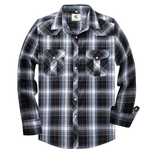 Coevals Club Men's Plaid Long Sleeve Western Snap Shirt: $25.49 Coevals Club Men's Plaid Long Sleeve Western Snap Shirt: $25.49