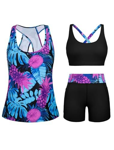 Huskary Plus Size Retro Pineapple Tankini Swimsuit: $33.60 Huskary Plus Size Retro Pineapple Tankini Swimsuit: $33.60