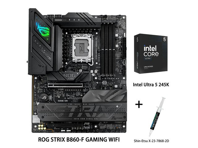 Asus ROG Strix B860-F Gaming WiFi Motherboard and Intel Ultra 5 245K CPU Combo: $799.99 Asus ROG Strix B860-F Gaming WiFi Motherboard and Intel Ultra 5 245K CPU Combo: $799.99
