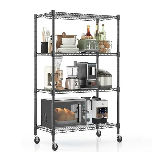 Homdox 4-Tier Heavy Duty Metal Storage Shelving Unit: $85.48 Homdox 4-Tier Heavy Duty Metal Storage Shelving Unit: $85.48