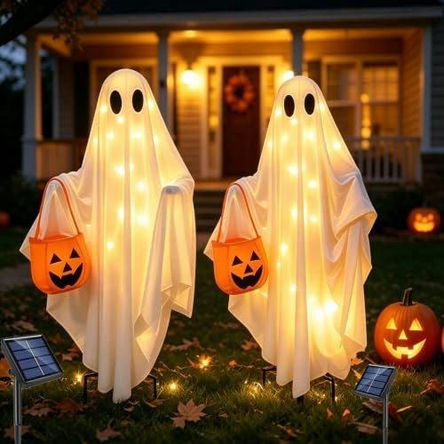 Anltdtc Solar Ghost Halloween Hanging Stakes 2-Pack: $30.99 Anltdtc Solar Ghost Halloween Hanging Stakes 2-Pack: $30.99