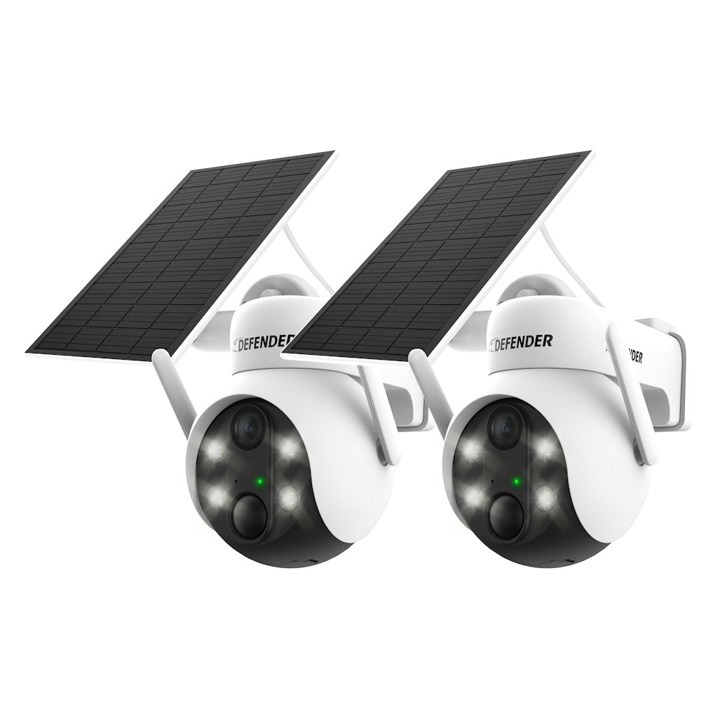 Defender 4K Wireless AI Solar PTZ Security Camera 2-Pack: $309.99