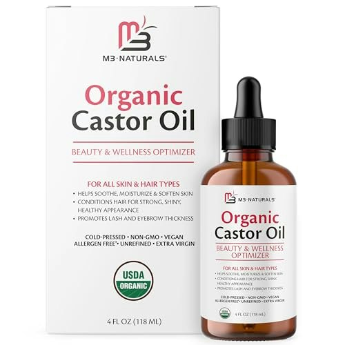 M3 Organic Castor Oil 4-fl-oz: $14.29