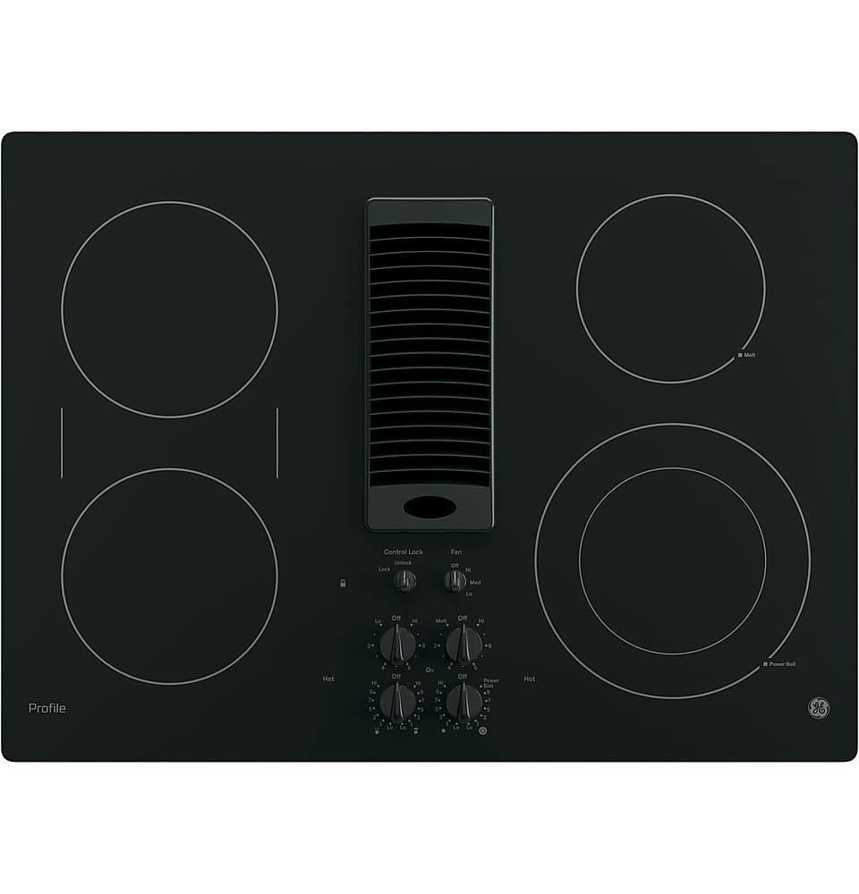 GE Profile 30-Inch 4-Element Built-In Downdraft Electric Cooktop: $2,298.99