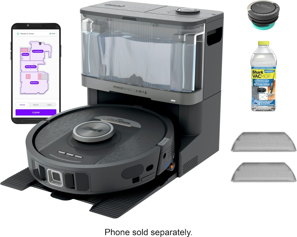 Shark PowerDetect NeverTouch Self-Emptying Robot Vacuum and Mop: $899.99 Shark PowerDetect NeverTouch Self-Emptying Robot Vacuum and Mop: $899.99