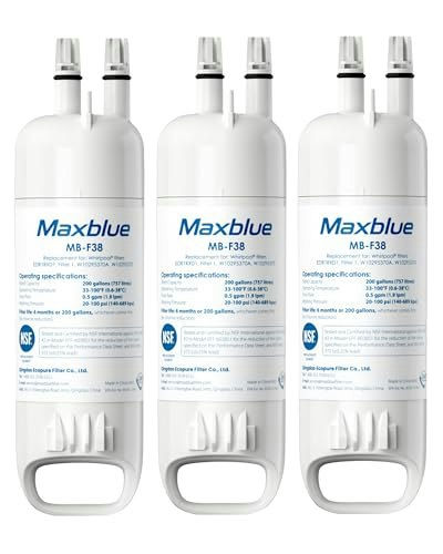Maxblue EDR1RXD1 Replacement Refrigerator Water Filter 3-Pack: $24.64 Maxblue EDR1RXD1 Replacement Refrigerator Water Filter 3-Pack: $24.64