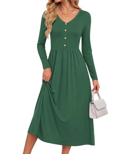 Molerani Women's Long Sleeve Midi Dress: $27.34